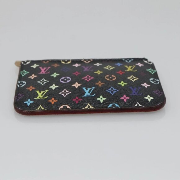 LOUIS VUITTON Multicolor Pochette Cles NM Coin Purse Black - Picture 4 of 15